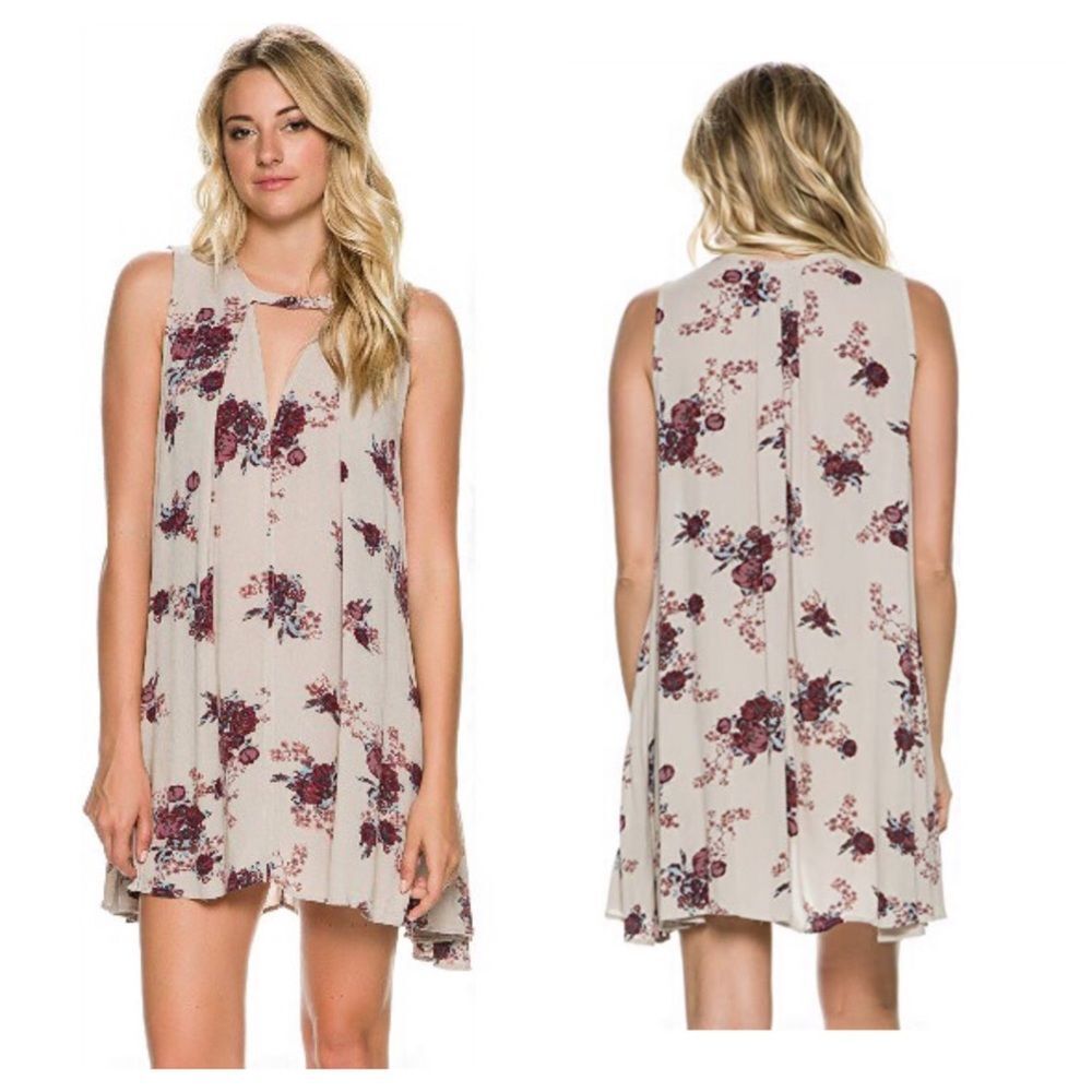 Free People Tree Swing Tunic Dress Size S